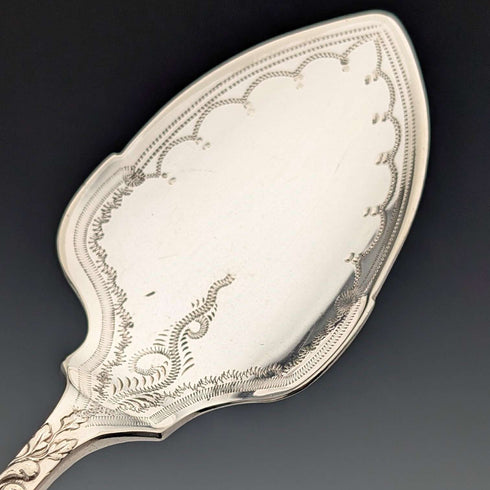 Antique British silver plate dessert set, Mappin & Webb, in case
