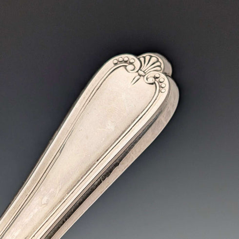 Circa 1939 British Vintage Pure Silver Handle Cutlery 5 Pairs Barker Brothers Wooden Box