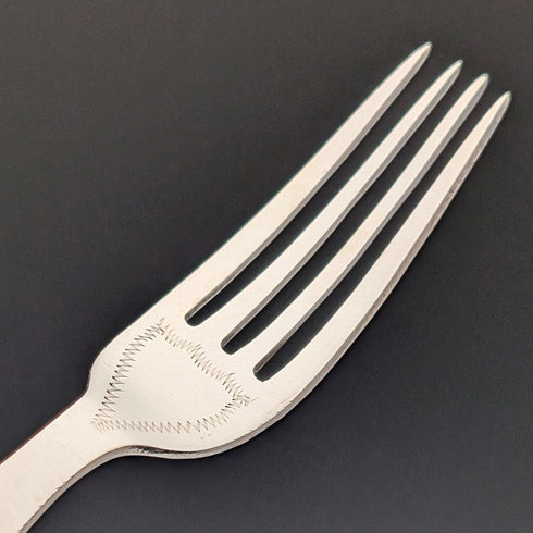Circa 1939 British Vintage Pure Silver Handle Cutlery 5 Pairs Barker Brothers Wooden Box