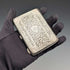 1889 British antique sterling silver double door card case, 73g, Minshull & Latimer