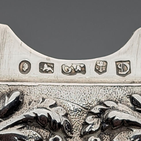 1837年 英国アンティーク 純銀製 カードケース 63g Gervase Wheeler