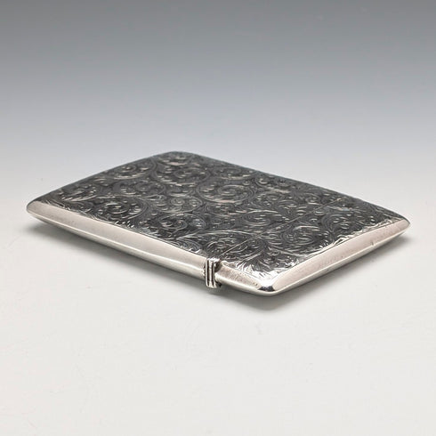 1902年 英国アンティーク 純銀製 カードケース 81g Joseph Rodgers