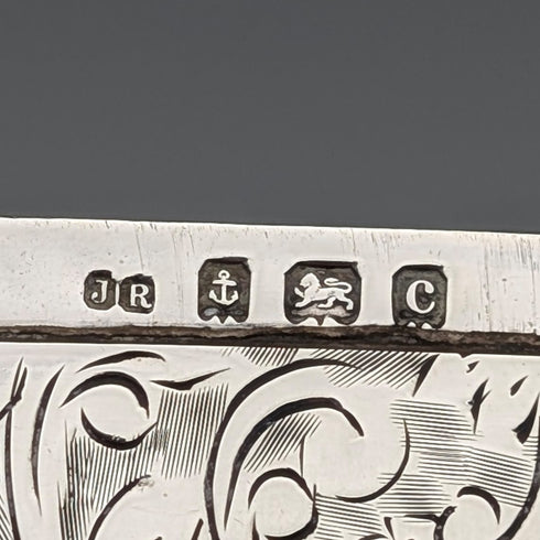 1902年 英国アンティーク 純銀製 カードケース 81g Joseph Rodgers