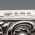 1902 British antique sterling silver embossed card case, 52g, Henry Matthews