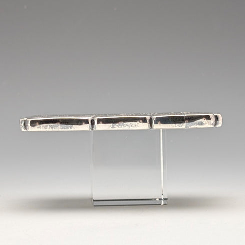 1899 British antique sterling silver card case 64g Robert Thornton