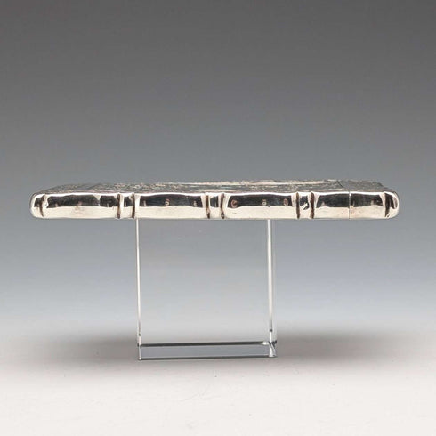 1884 British antique sterling silver card case 56g George Unite