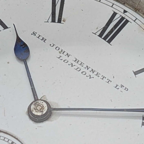 1903年 英国アンティーク ジョン・ベネット 懐中時計 銀側オープンフェース 動作良好