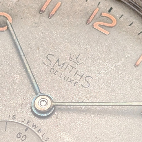 1960年代頃 英国ヴィンテージ スミス 腕時計 SMITH DeLux 15石機械式 動作良好