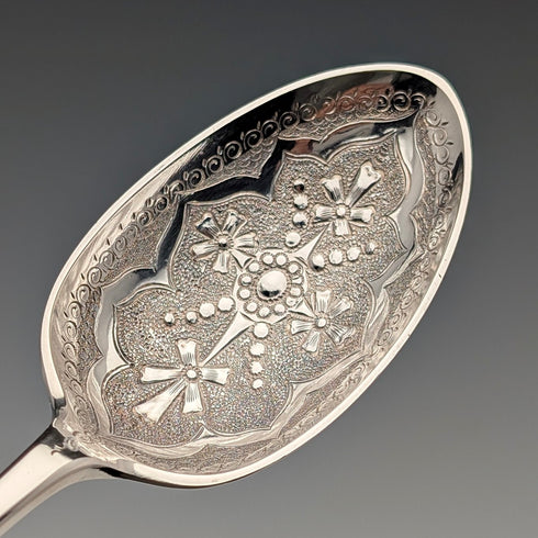 19 世紀中葉英國古董鍍銀清潔餐具一對,裝在托馬斯威爾金森 (Thomas Wilkinson) 箱中