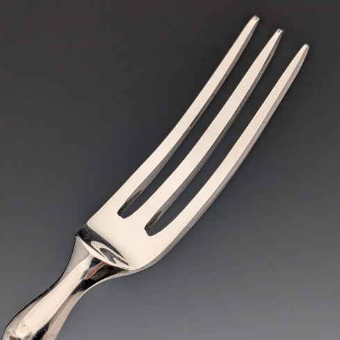 1973年 英国ヴィンテージ 純銀ハンドル デザートフォークx6 Harrison Brothers ケース入