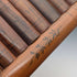 Antique British book-shaped wooden box and set of 3 mauclin items