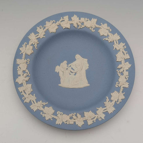 British Vintage Wedgwood Jasperware Dish Pale Blue