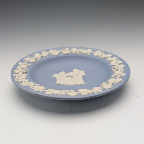 British Vintage Wedgwood Jasperware Dish Pale Blue