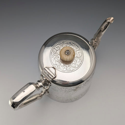 1900年頃 英国アンティーク シルバープレート製ティーポット John Henry Potter