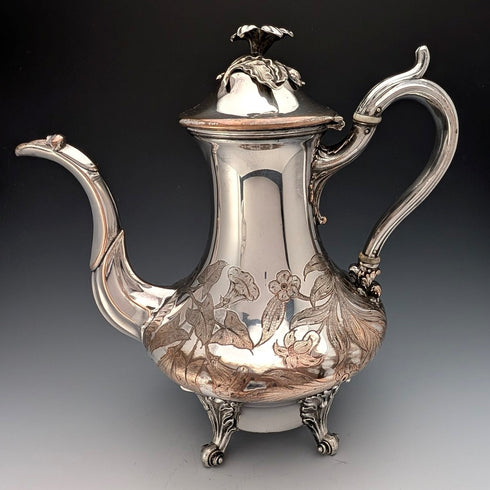 1830年頃 英国アンティーク オールドシェフィールドプレート製 コーヒーポット