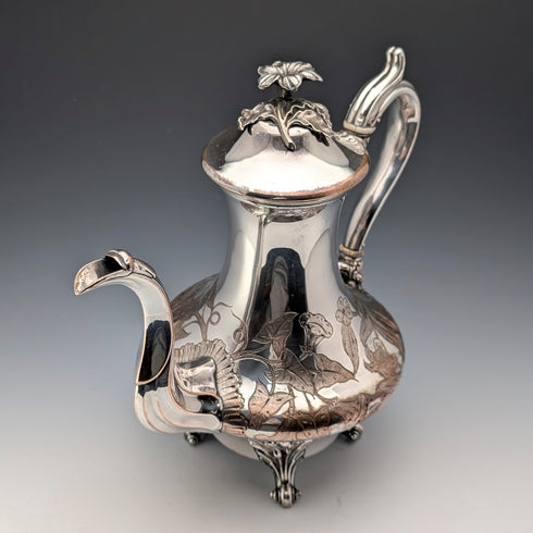 1830年頃 英国アンティーク オールドシェフィールドプレート製 コーヒーポット