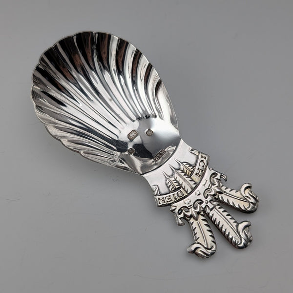 1981年 英国ヴィンテージ 純銀製 ティーキャディースプーン Roberts&Belk