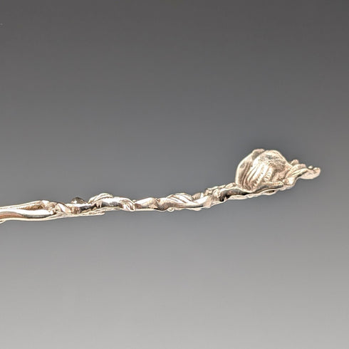 ドイツ ヴィンテージ 835シルバー製 デザートフォークペア 薔薇彫刻 August Betz