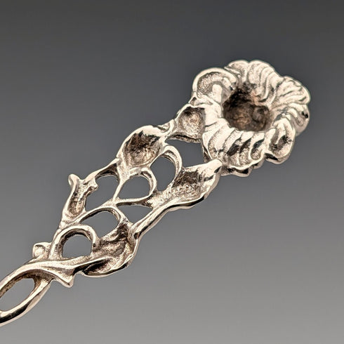 ドイツ ヴィンテージ 835シルバー製 デザートフォークペア 薔薇彫刻 August Betz