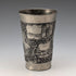 Vintage German pewter beaker cup