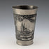 Vintage German pewter beaker cup