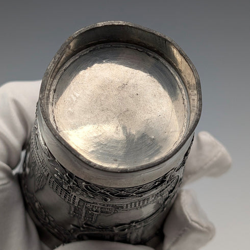 Vintage German pewter beaker cup