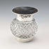 1905 British antique pure silver lid and cut glass inkwell Colen Hewer Cheshire