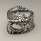 1892 British antique sterling silver heart-shaped box, 25g