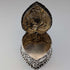 1892 British antique sterling silver heart-shaped box, 25g