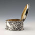 1892 British antique sterling silver heart-shaped box, 25g
