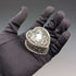 1892 British antique sterling silver heart-shaped box, 25g