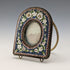Antique Micro Mosaic Decorated Brass Small Photo Frame, Photo Frame/Portrait