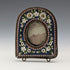 Antique Micro Mosaic Decorated Brass Small Photo Frame, Photo Frame/Portrait