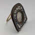 Antique Micro Mosaic Decorated Brass Small Photo Frame, Photo Frame/Portrait