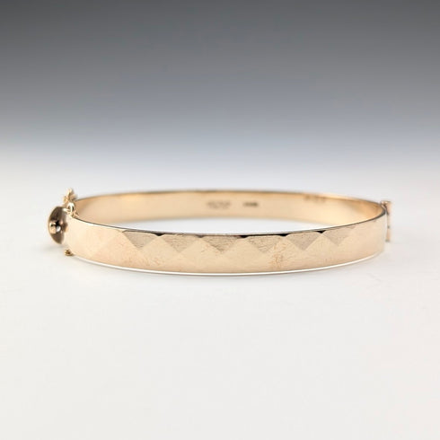 British vintage 9ct gold rolled gold bangle/bracelet Henry Griffith and Sons