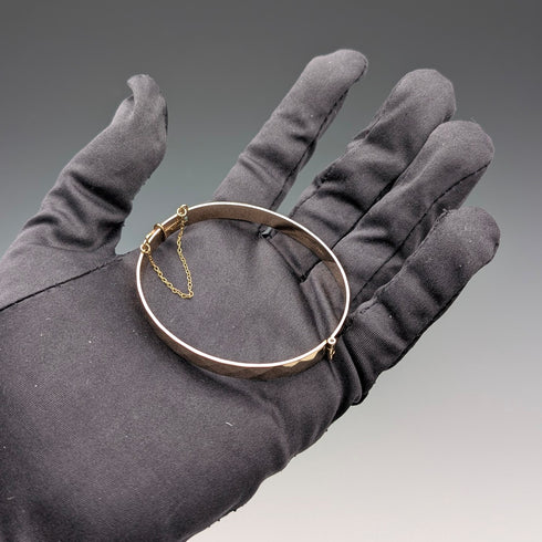 British vintage 9ct gold rolled gold bangle/bracelet Henry Griffith and Sons