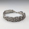 1976 British Vintage Sterling Silver Gate Style Bracelet 27g LC