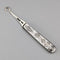 1903 British antique white mother-of-pearl handle, pure silver button hook, Villiers & Jackson