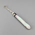 1905 British antique white mother-of-pearl handle pure silver button hook Francis Howard