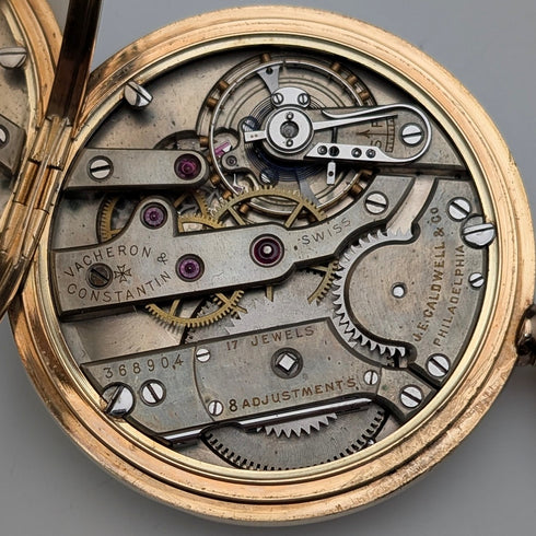 Circa 1915 Antique Vacheron Constantin Pocket Watch 14K Solid Gold Case JECaldwell In good working order