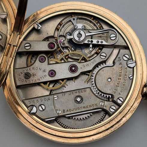 Circa 1915 Antique Vacheron Constantin Pocket Watch 14K Solid Gold Case JECaldwell In good working order