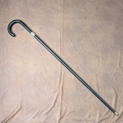 1937 年英國復古男士彎柄純銀裝飾手杖 93 公分 Kendall&Sons