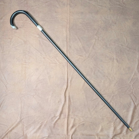 1913 年英國古董男士弧形手柄純銀裝飾手杖 92 公分 J Howell&Co Ltd