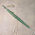 Vintage British small umbrella with plastic handle, green, 63cm, St Michael