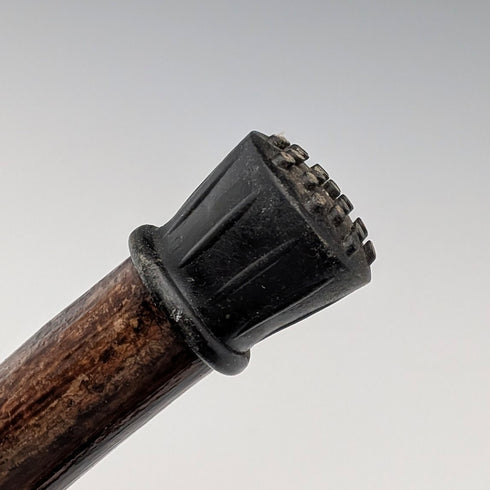 復古棕色軸兔頭手杖手杖 110 厘米