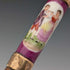 Vintage British ladies umbrella with gold-plated enamel handle, purple, 86cm