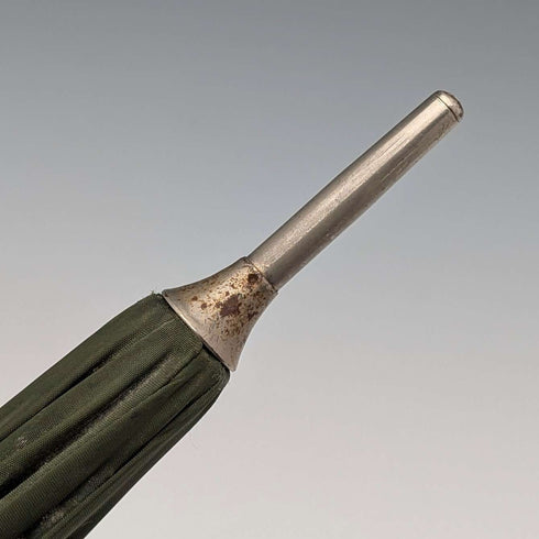 英国ヴィンテージ 小型アンブレラ 樹脂製ハンドル グリーン 63cm St Michael