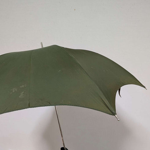 英国ヴィンテージ 小型アンブレラ 樹脂製ハンドル グリーン 63cm St Michael