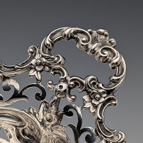 1900年頃 米国アンティーク 純銀製 脚付きディッシュ 205g Black Starr&Frost