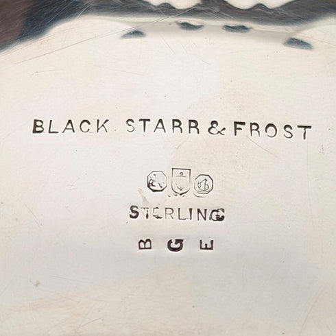 1900年頃 米国アンティーク 純銀製 脚付きディッシュ 205g Black Starr&Frost